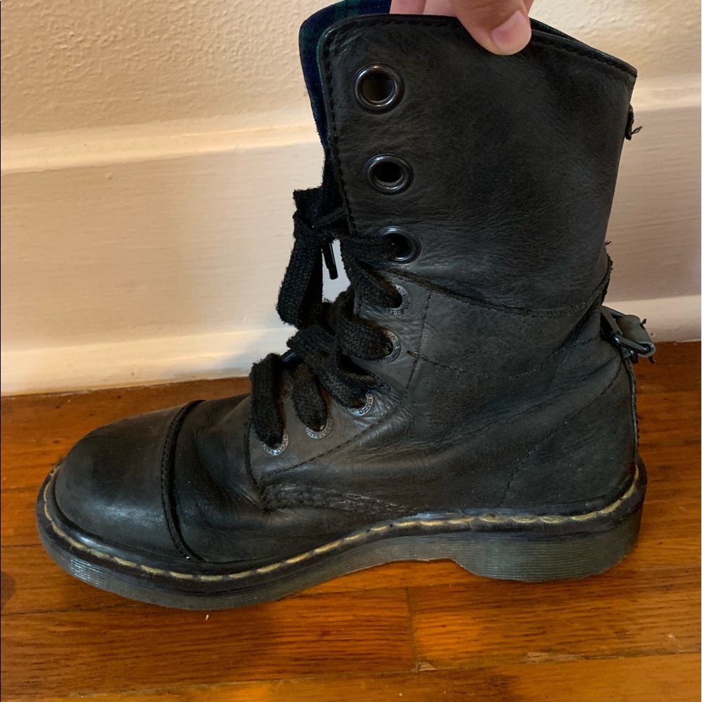 Genuine DR. Martens untility boot. Black leather